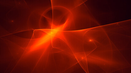 3D rendering abstract multicolor fractal light background