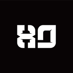 X D letter monogram style initial logo template