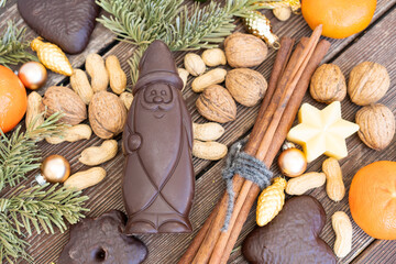 Schokoweihnachtsmann zum Nikolaus.