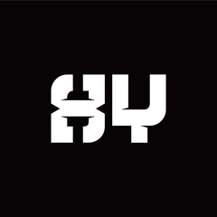 X Y letter monogram style initial logo template