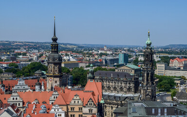 Naklejka na ściany i meble view of the town Dresden Germany