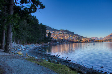 lakeside town - Frankton, Queenstown, New Zealand