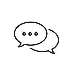 Message bubble. Vector