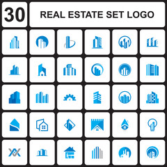 A Set Of Building Vector , A Set Of Real Estate Logo