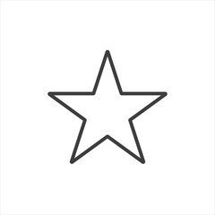 Obraz premium gray star - vector icon on white background EPS10
