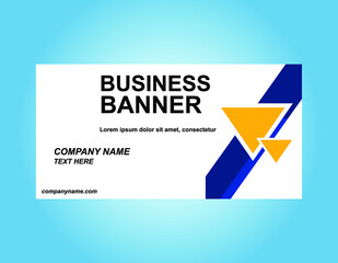 Bussiness Benner design template Cool and Good for Your Company