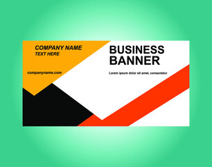 Bussiness Benner design template Cool and Good for Your Company