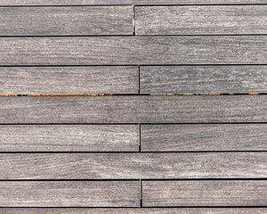 Obraz premium natural greyed wood dock planks top view closeup, textured pattern background