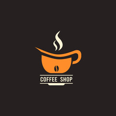 Coffee shop badge logo design. Perfect for modern coffee shop joints. Vector Illustrtion