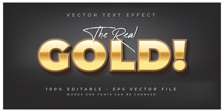 The Real Gold Text Effect