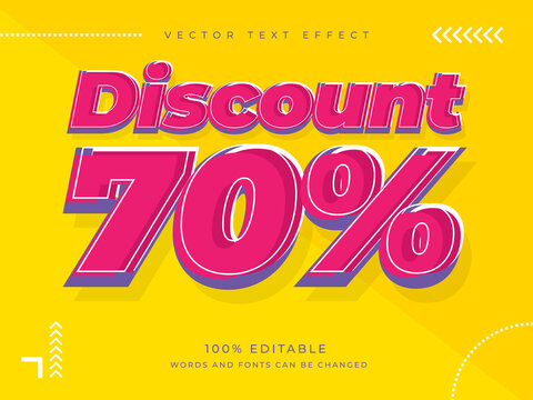 Discount Sale Text Effect