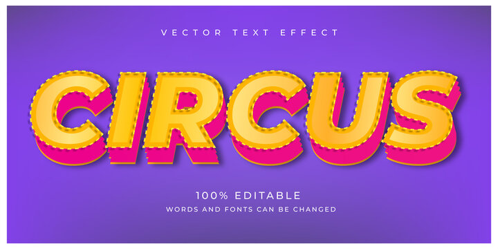Circus Style Text Effect