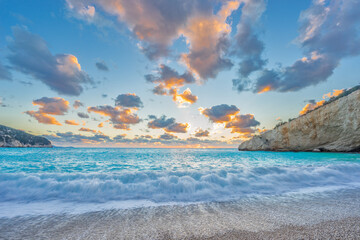 Obraz premium Porto Katsii beach on the island of Lefkas