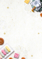 Seollal (Korean New Year) greeting card Tamplet.
