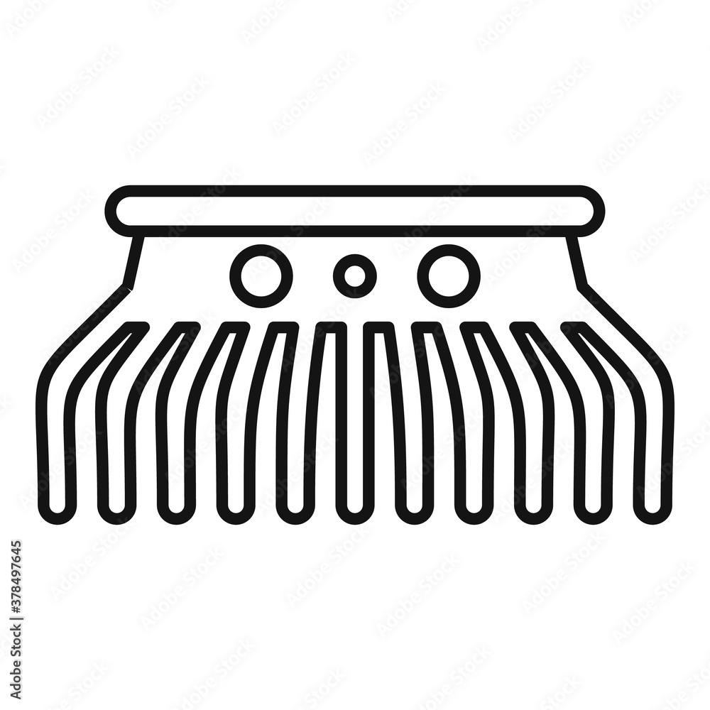 Poster modern barrette icon. outline modern barrette vector icon for web design isolated on white backgroun