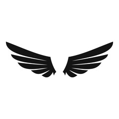 Retro wings icon. Simple illustration of retro wings vector icon for web design isolated on white background