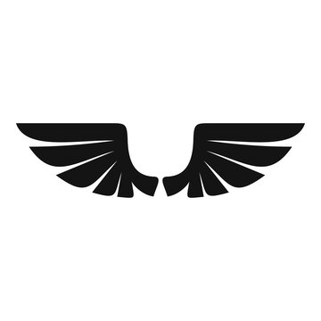 recommend clip art: Tribal wings icon. Simple illustration of tribal wings vector icon for web design isolated on white background