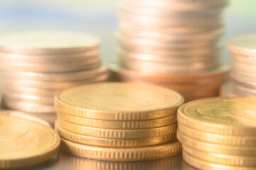 coins for finance and business concept
