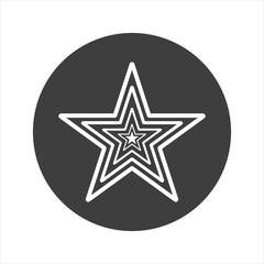 gray star - vector icon on white background EPS10