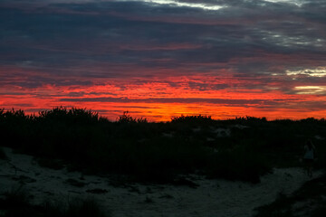 Obraz na płótnie Canvas Sunset in Exmouth, Western Australia, close to Cape Range National Park