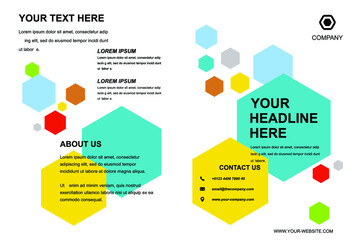 poster flyer pamphlet brochure cover design layout, vector illustration template