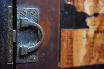 Vintage Display Cabinet lock.
