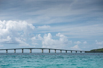 Obraz premium ビーチ, 来間大橋, 来間島, 宮古島, 沖縄, 日本