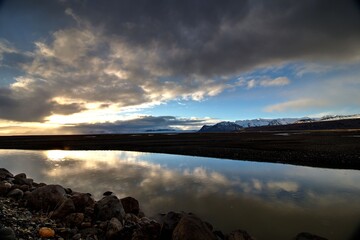 Glacier River Near Vatnajokull Glacier