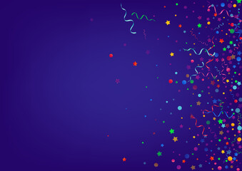 Bright Streamer Celebration Vector Blue 