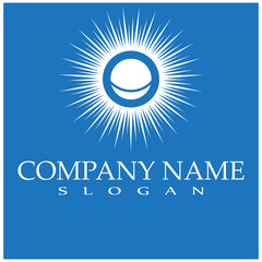 Vector Icon Logo Template Sun