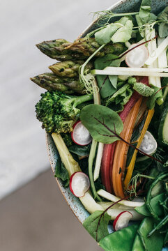 Close up vegetable salad
