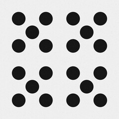 Abstract Cross Pattern Dots Logo generative computational art illustration