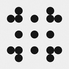 Abstract Cross Pattern Dots Logo generative computational art illustration