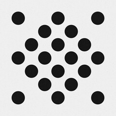 Abstract Cross Pattern Dots Logo generative computational art illustration