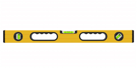 Building spirit level tool isolated on white with clipping path.