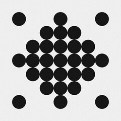 Abstract Cross Pattern Dots Logo generative computational art illustration