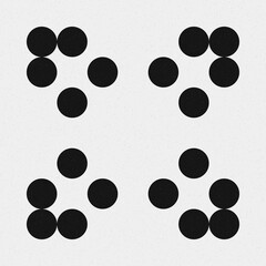 Abstract Cross Pattern Dots Logo generative computational art illustration