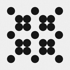 Abstract Cross Pattern Dots Logo generative computational art illustration