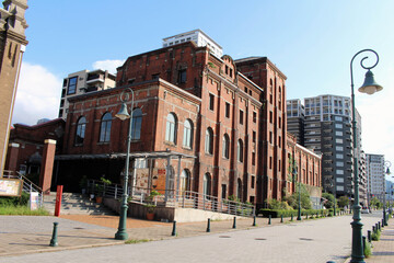 Fototapeta premium Historical colonial buildings around Moji Station in Kitakyushu