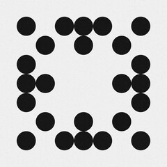 Abstract Cross Pattern Dots Logo generative computational art illustration