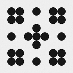 Abstract Cross Pattern Dots Logo generative computational art illustration