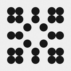 Abstract Cross Pattern Dots Logo generative computational art illustration