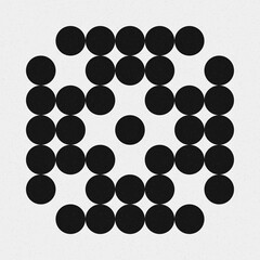 Abstract Cross Pattern Dots Logo generative computational art illustration