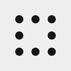 Abstract Cross Pattern Dots Logo generative computational art illustration