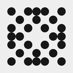 Abstract Cross Pattern Dots Logo generative computational art illustration