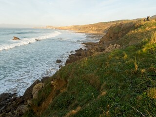 Cliff on the coast natural park of Liencres