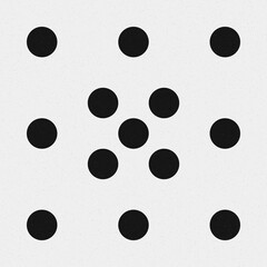 Abstract Cross Pattern Dots Logo generative computational art illustration