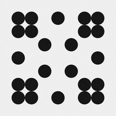 Abstract Cross Pattern Dots Logo generative computational art illustration