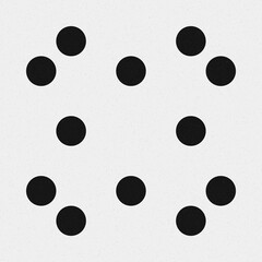 Abstract Cross Pattern Dots Logo generative computational art illustration