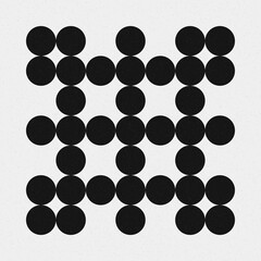 Abstract Cross Pattern Dots Logo generative computational art illustration
